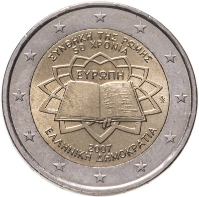 купить Греция 2 евро 2007 "50 лет Римскому договору"