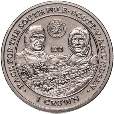 купить Фолклендские острова 1 крона (crown) 2007 "Норвежская антарктическая экспедиция"