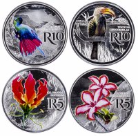купить ЮАР 2019 "Цветы и птицы Prestige set" в футляре с сертификатом