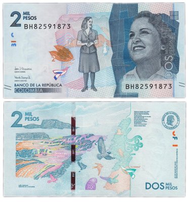 купить Колумбия 2000 песо 2020 (Pick 458*) Новинка