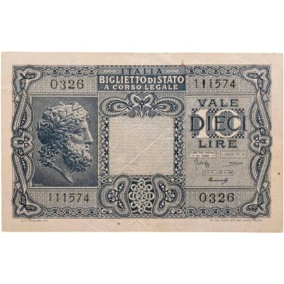 купить Италия 10 лир 1944