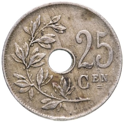 купить Бельгия 25 сантимов (centimes) 1922 Надпись на французском - 'ROYAUME DE BELGIQUE'