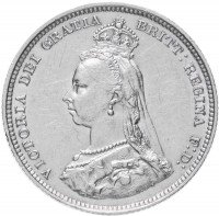 Купить Великобритания 1 шиллинг 1887