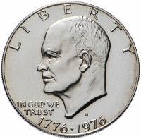 купить США 1 доллар 1976 "200 лет независимости США" без знака монетного двора (S)