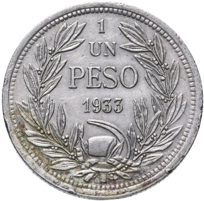 купить Чили 1 песо (peso) 1933
