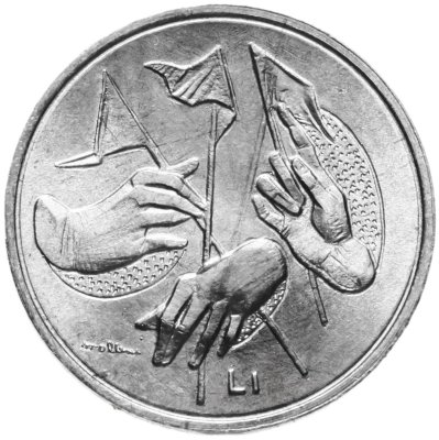 купить Сан-Марино 1 лира (lira) 1976 "Республика"
