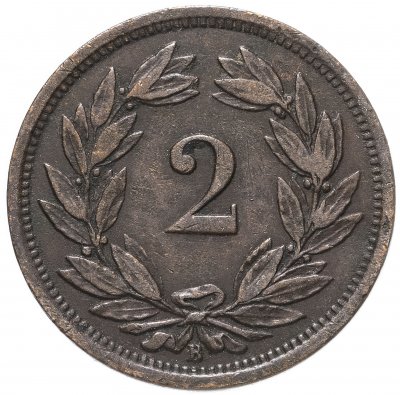купить Швейцария 2 раппена (rappen) 1875