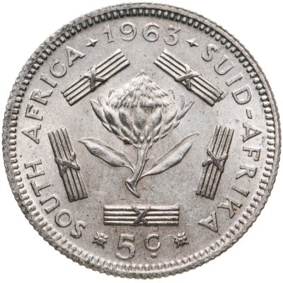 купить ЮАР 5 центов (cents) 1963