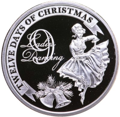 купить Ниуэ 2 доллара 2009 "Двенадцать дней Рождества - Танцовщица, 9"