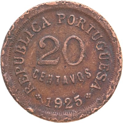 купить Португалия 20 сентаво 1925