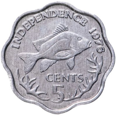 купить Сейшелы 5 центов (cents) 1976 Декларация независимости