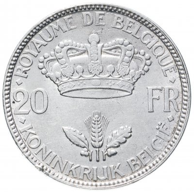 купить Бельгия 20 франков 1935