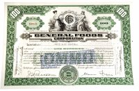купить Акция США GENERAL FOODS CORPORATION, 1939 г.