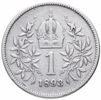Купить Австро-Венгрия 1 крона (krone) 1893, монета для Австрии