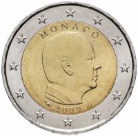 Купить Монако 2 евро 2009 обычная