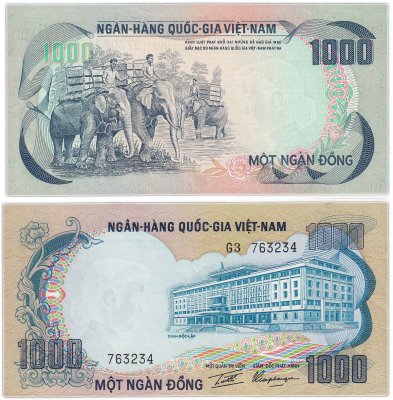 купить Южный Вьетнам 1000 донг 1972