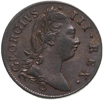 купить Ирландия 1/2 пенни 1782