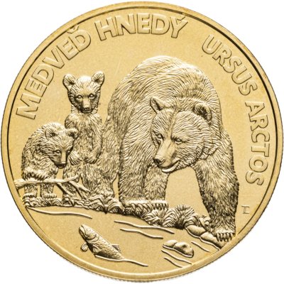 купить Словакия 5 евро 2023 Бурый медведь