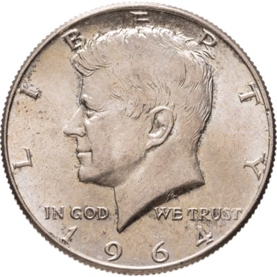 купить США 50 центов (1/2 доллара, half dollar) 1964 "Kennedy Half Dollar - Кеннеди"
