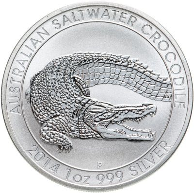 купить Австралия 1 доллар (dollar) 2014 P Australian Saltwater Crocodile (крокодил)