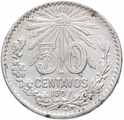 купить Мексика 50 сентаво 1907 год