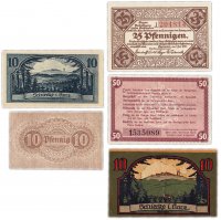 купить Германия (разные земли) набор из 5 нотгельдов 1917-1922