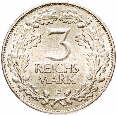 купить Германия (Веймарская республика) 3 рейхсмарки 1925 F "Тысячелетие Рейнской области (Рейнланда)"