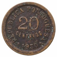 купить Кабо-Верде 20 сентаво (centavos) 1930