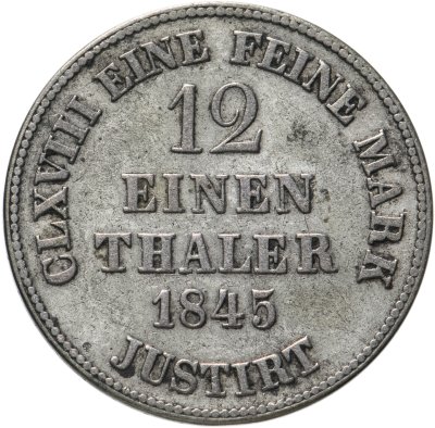 купить Германия, Ганновер 1/12 талера 1845