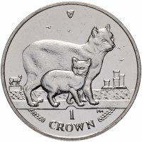 купить Остров Мэн 1 крона (crown) 2012 "Кошки - Мэнкс"