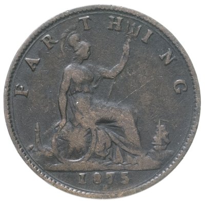 купить Великобритания 1 фартинг (farthing) 1875