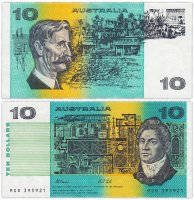 купить Австралия 10 долларов 1991 (Pick 45g)