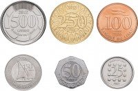 купить Ливан набор монет 1996-2012 (6 штук)