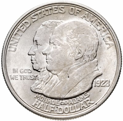 купить США 50 центов (1/2 доллара, half dollar) 1923 "100 лет Доктрине Монро"