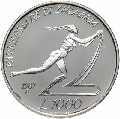 купить Сан-Марино 1000 лир (lire) 1987 "Летняя Универсиада 1987, Загреб"