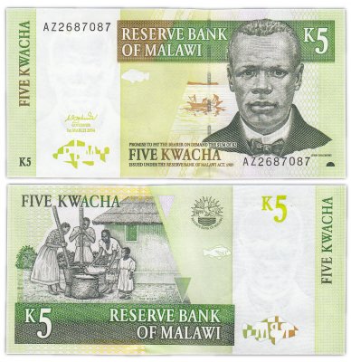 купить Малави 5 квача 2004 (Pick 50а)
