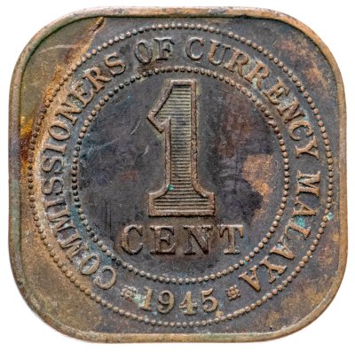 купить Малайя 1 цент (cent) 1945