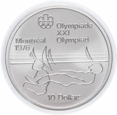 купить Канада 10 долларов (dollars) 1975 XXI летние Олимпийские Игры, Монреаль 1976 - Парусный спорт
