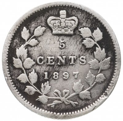 купить Канада 5 центов (cents) 1897