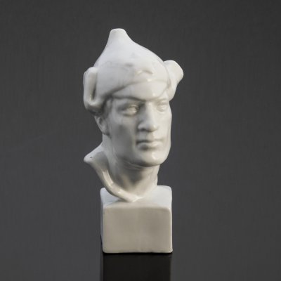 купить Статуэтка "Буденновец (Голова красноармейца)", автор Б. Яковлев, фарфор, Ленинградский фарфоровый завод (ЛФЗ), СССР, 1937-1941 гг.
