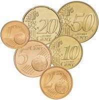 Купить Германия набор монет от 1 до 50 евро центов 2002 F (6 штук)