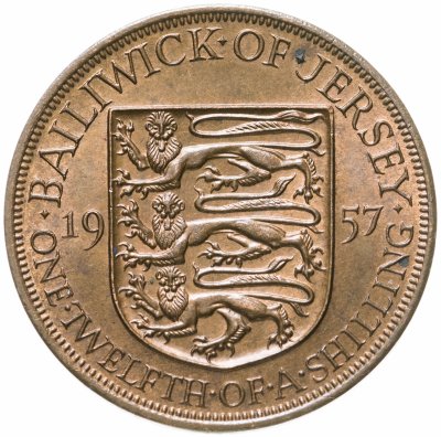 купить Джерси 1/12 шиллинга (shilling) 1957