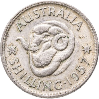 купить Австралия 1 шиллинг (shilling) 1957