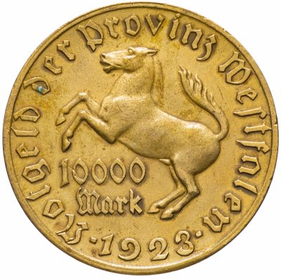 купить Германия, Вестфалия 10000 марок 1923 "Генрих Фридрих Штейн"