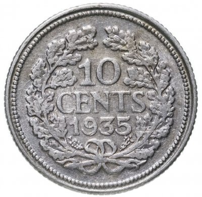 купить Нидерланды 10 центов (cents) 1935