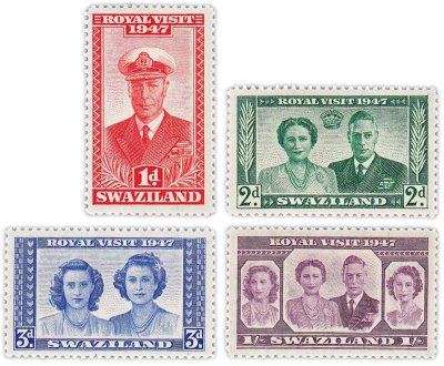 купить Свазиленд набор из 4 марок 1947