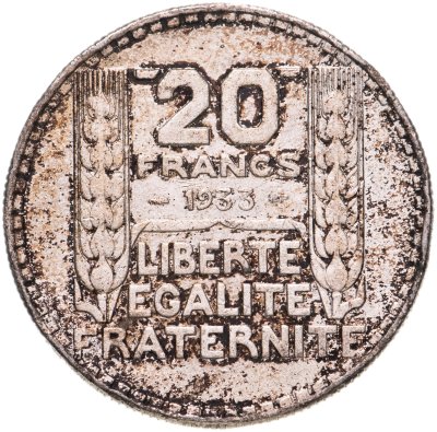 купить Франция 20 франков 1933