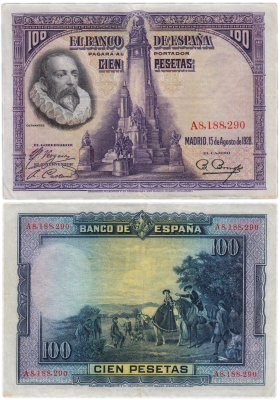 купить Испания 100 песет 1928 (Pick 76)