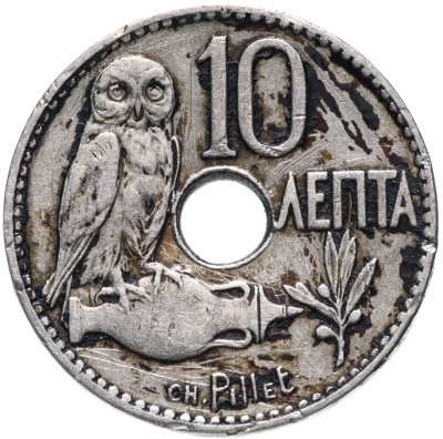 купить Греция 10 лепт 1912