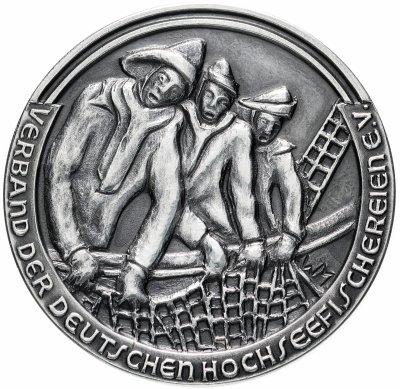 купить Бремерхафен, наградная медаль немецкой ассоциации глубоководного рыболовства